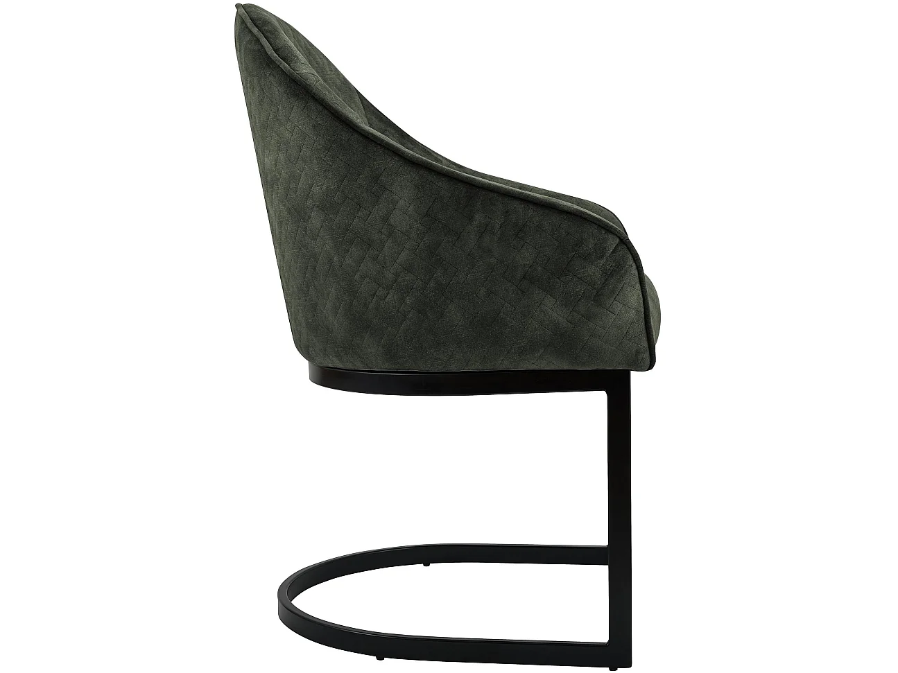 chaise salle à manger - Velours - Vert foncé - Jarik