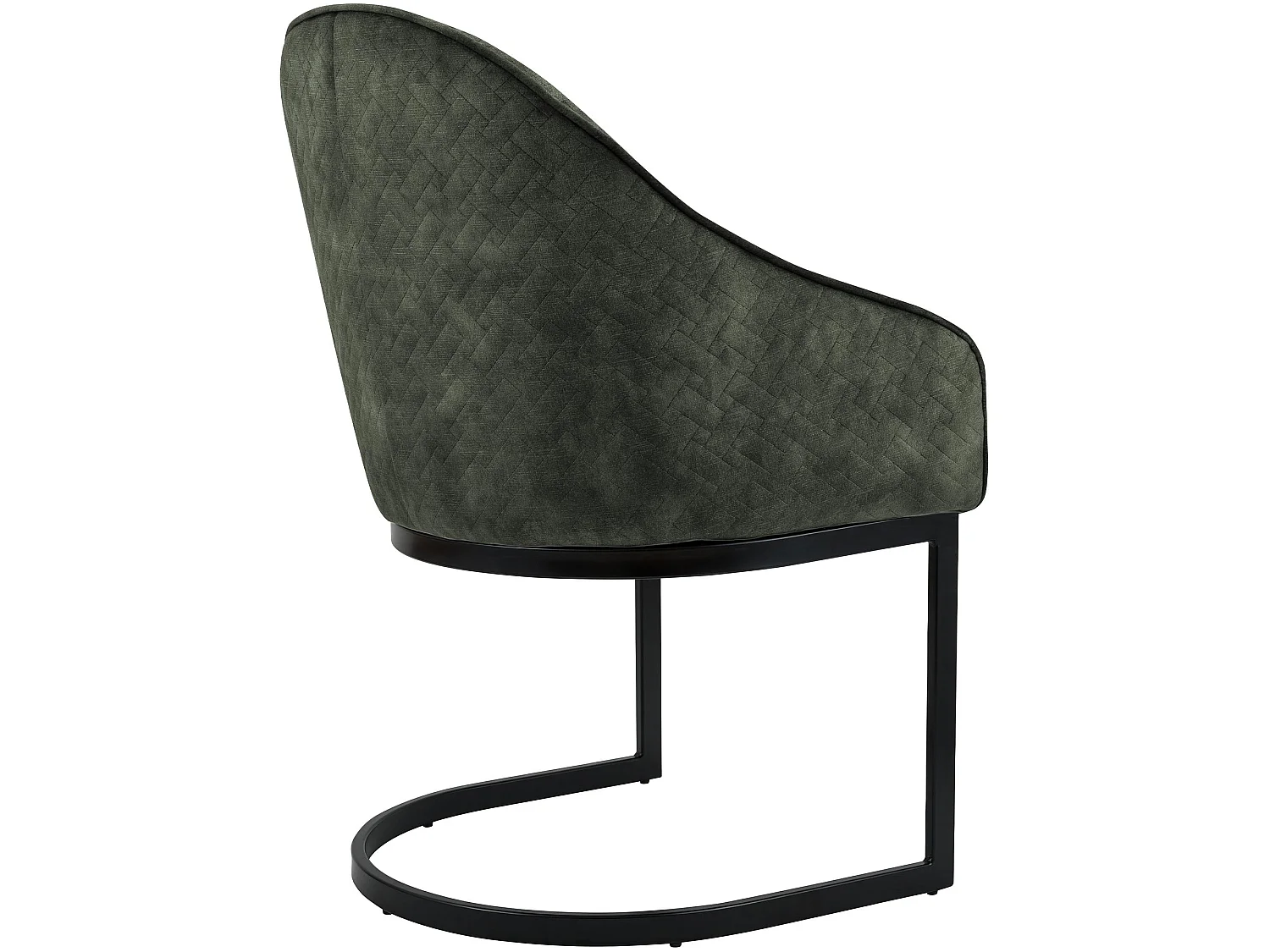 chaise salle à manger - Velours - Vert foncé - Jarik