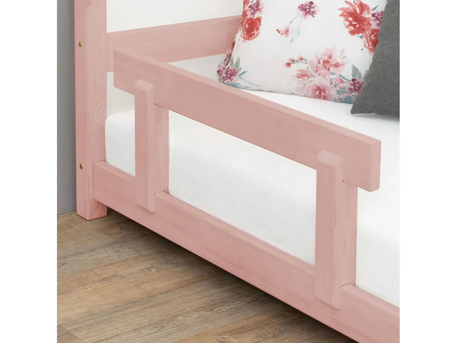 Barrière de lit enfant TRUSTY rose pastel