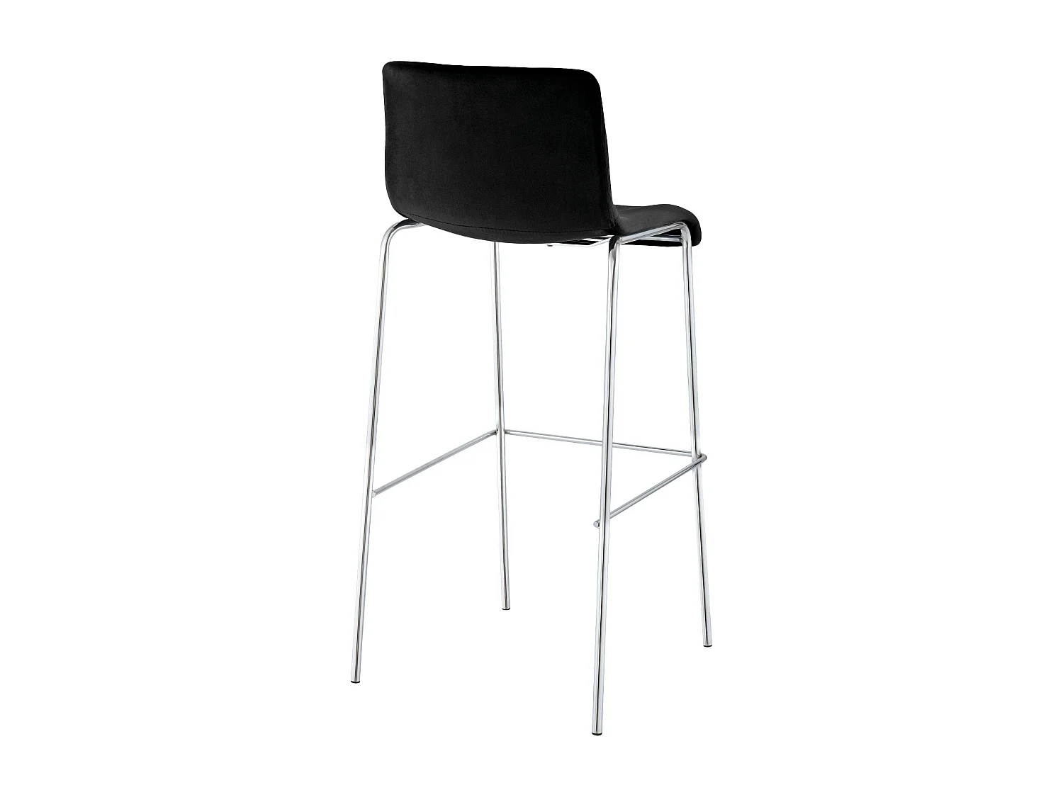 Tabouret de bar - Velours - Noir - Hover
