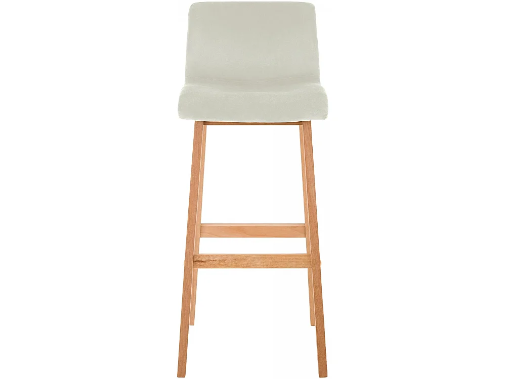 Tabouret de bar - Velours - Crème - Hover