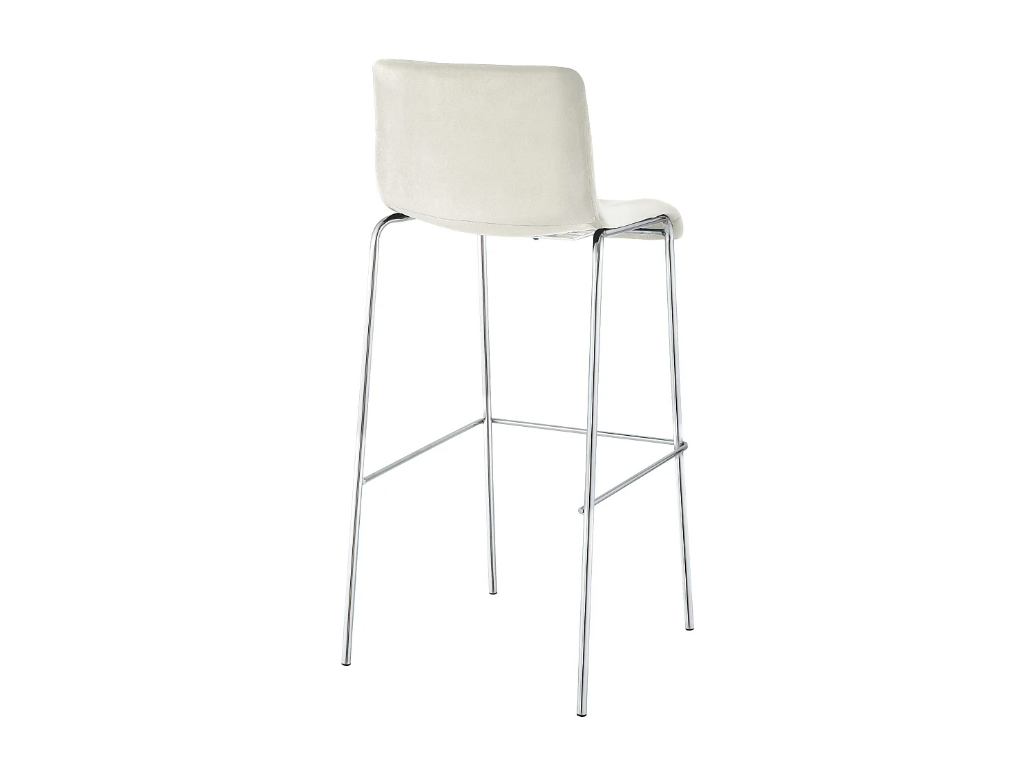 Tabouret de bar - Velours - Crème - Hover