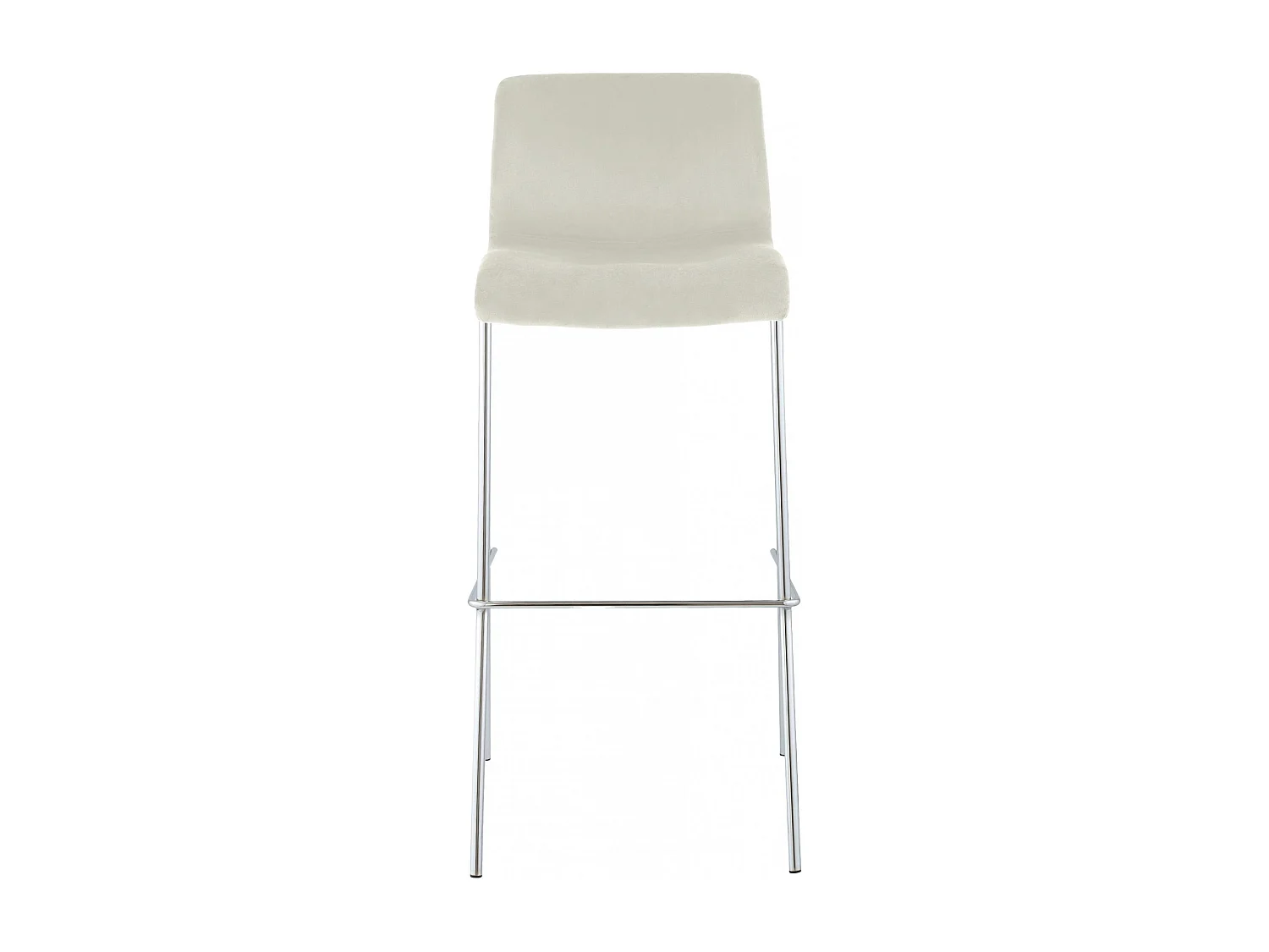 Tabouret de bar - Velours - Crème - Hover