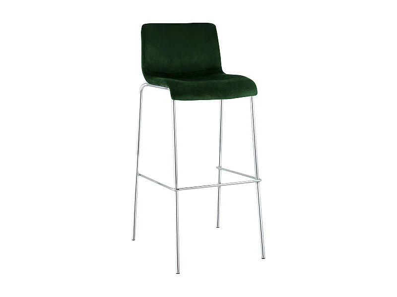 Tabouret de bar - Velours - Vert - Hover