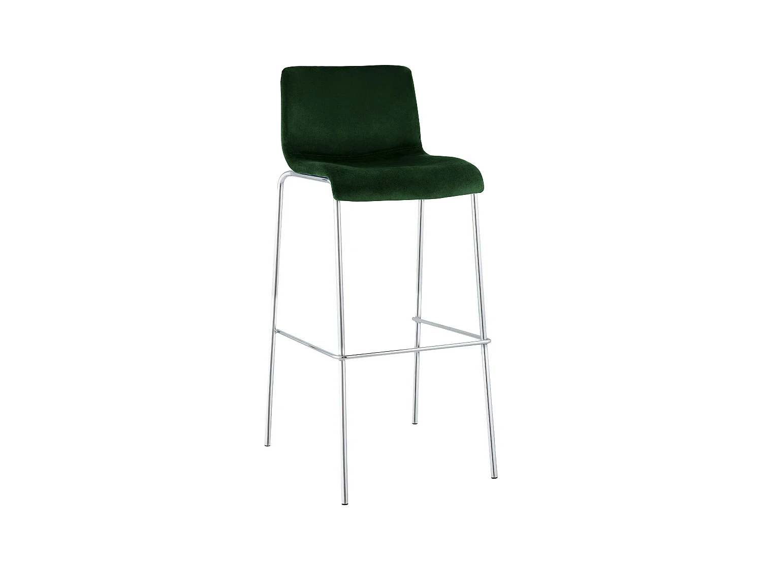 Tabouret de bar - Velours - Vert - Hover