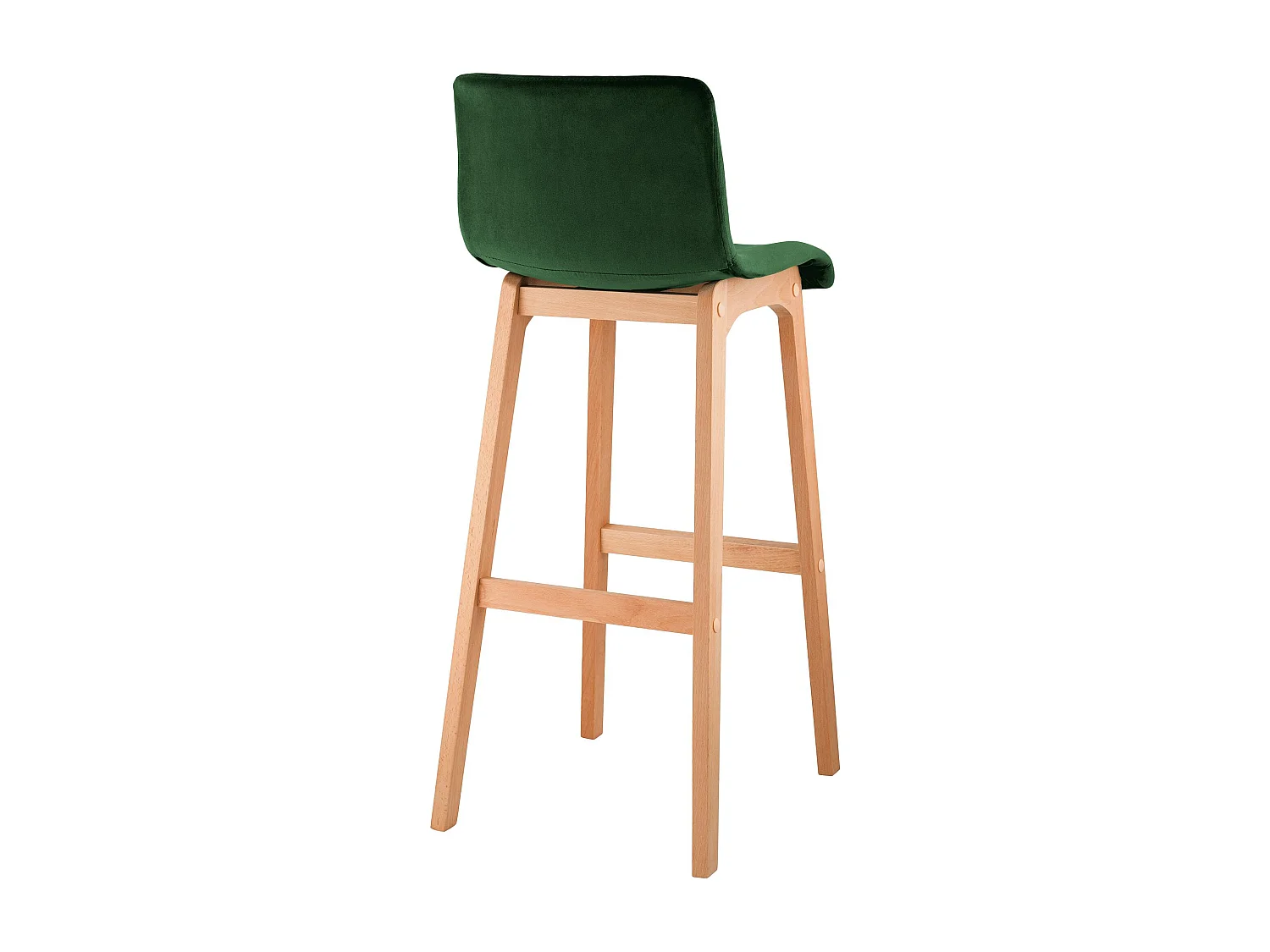 Tabouret de bar - Velours - Vert - Hover
