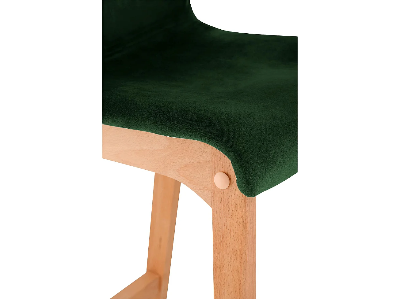 Tabouret de bar - Velours - Vert - Hover