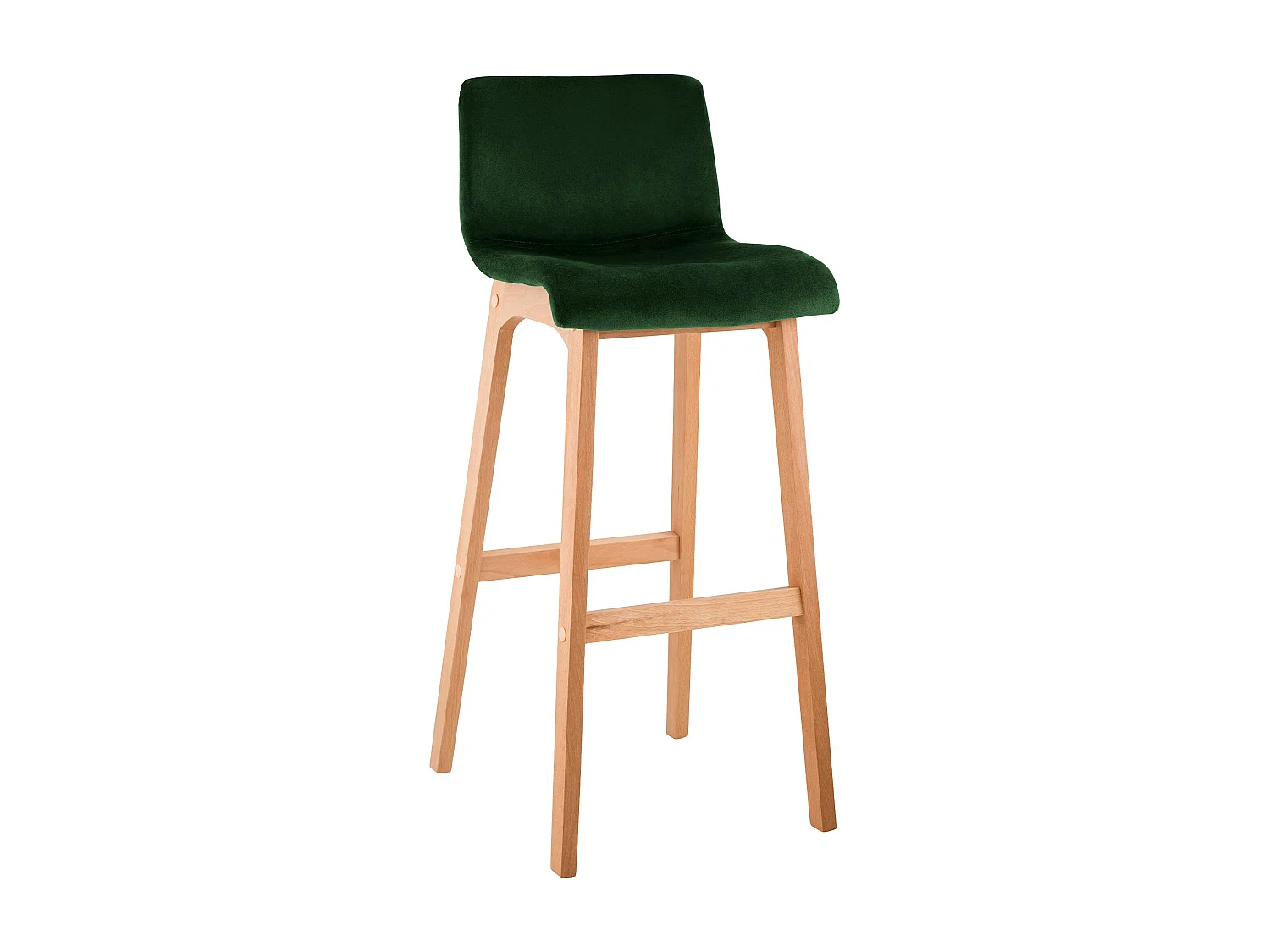 Tabouret de bar - Velours - Vert - Hover