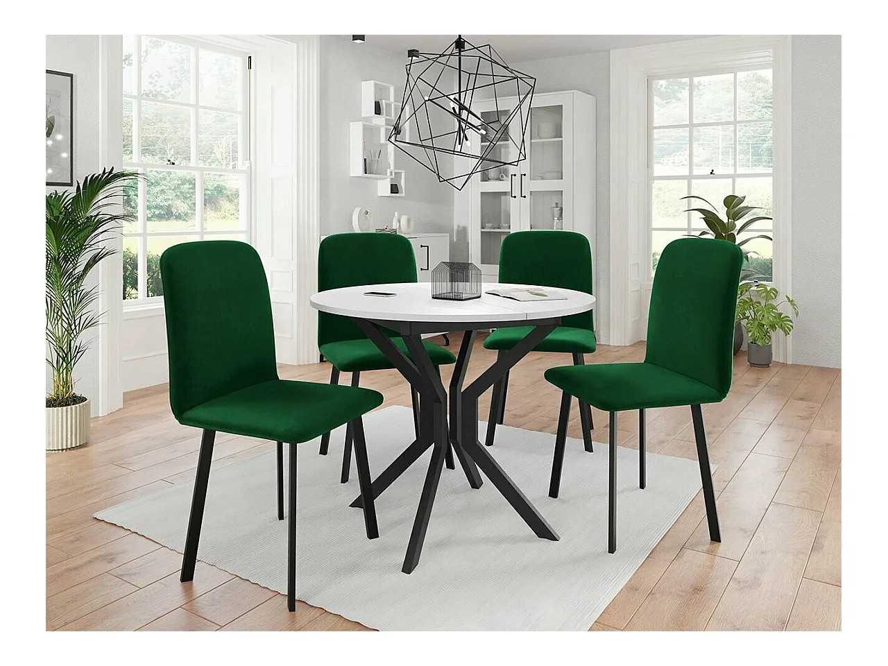 Chaise Edmond 115, 91x48x55cm, Tapisserie, Métallique