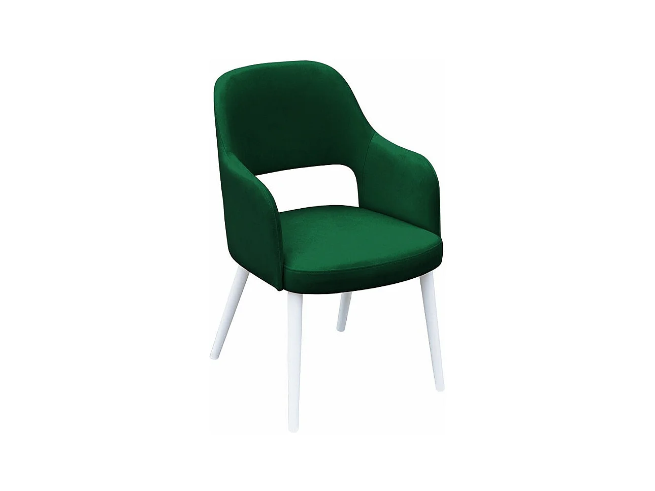 Silla Sparks 198, Blanco, 86x56x49cm, Tapiz, De madera