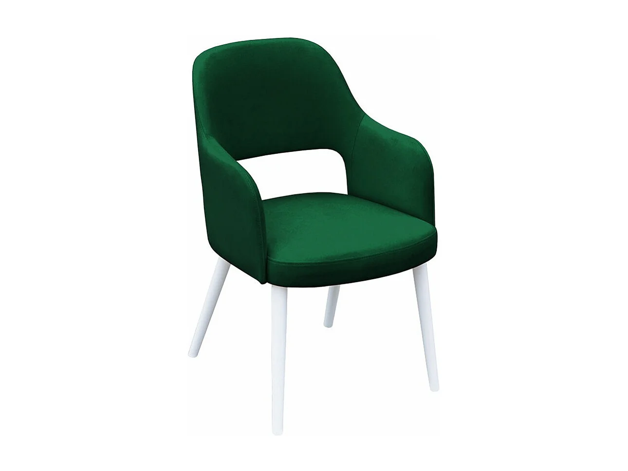 Silla Sparks 198, Blanco, 86x56x49cm, Tapiz, De madera