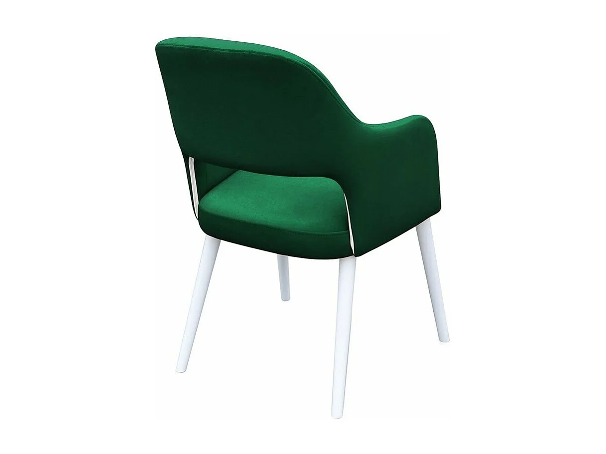 Silla Sparks 198, Blanco, 86x56x49cm, Tapiz, De madera