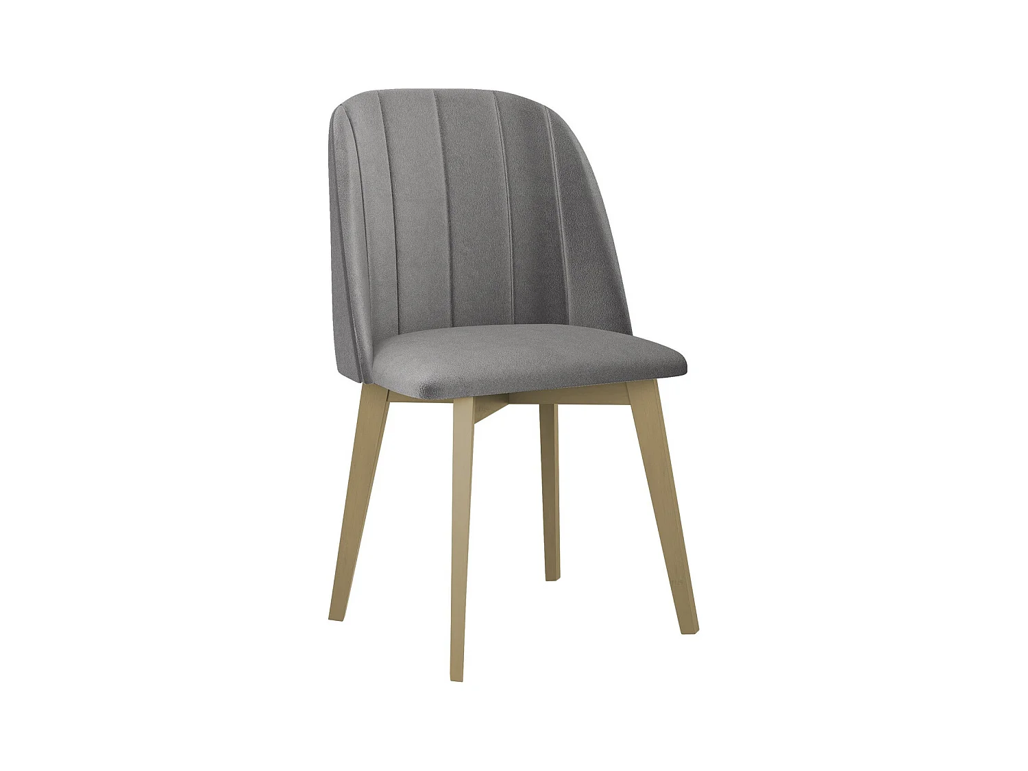 Silla Victorville 374, Roble Sonoma|Gris, 83x48x55cm, Tapiz, De madera
