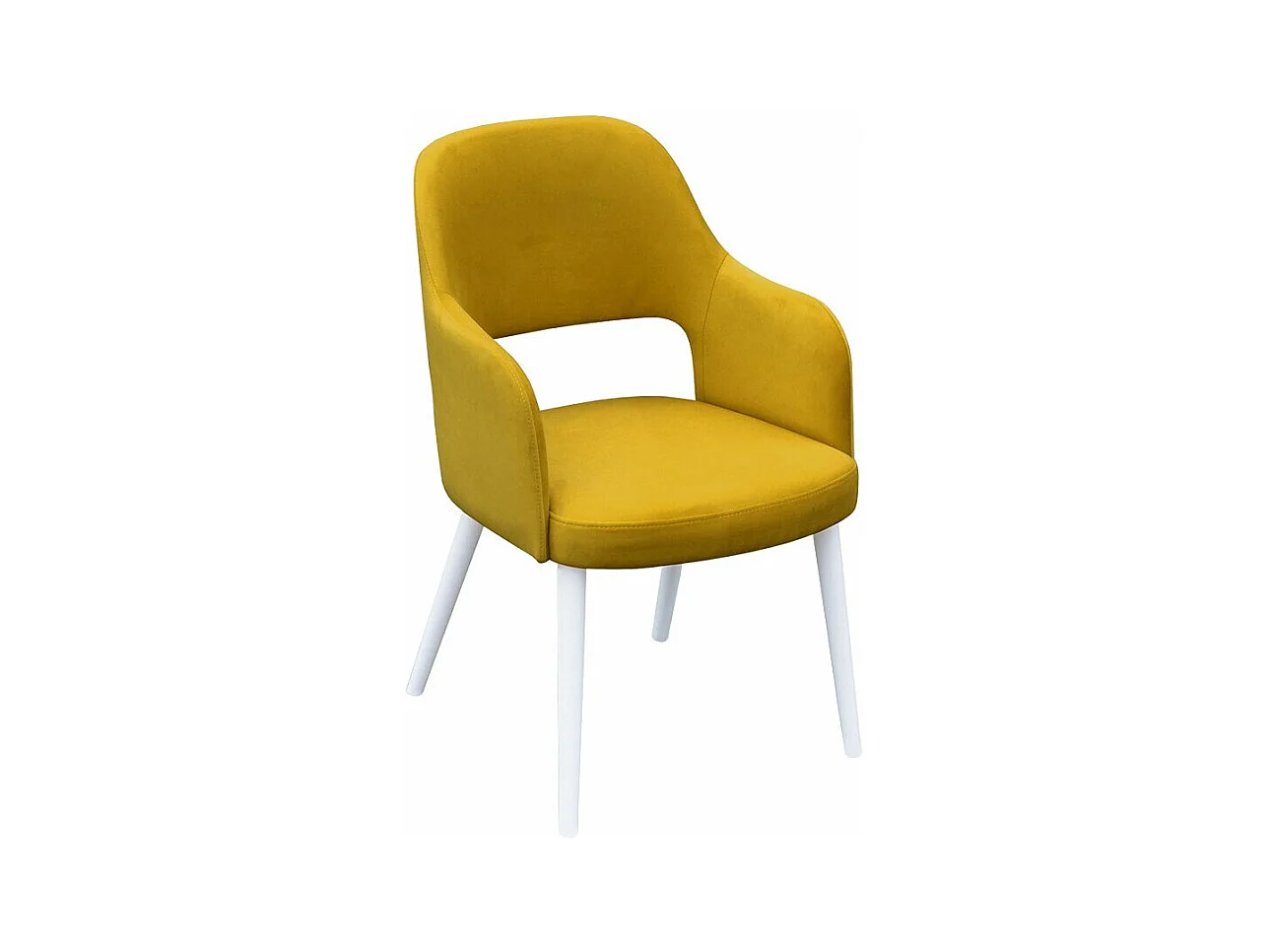 Silla Sparks 198, Blanco, 86x56x49cm, Tapiz, De madera