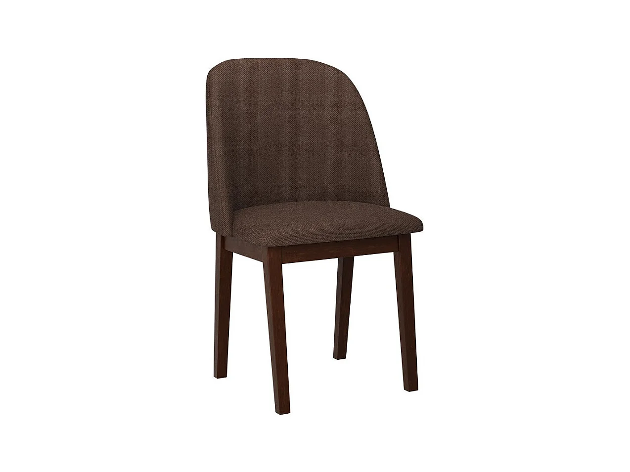 Chaise Victorville 332, Marron|Noix, 83x48x46cm, Tapisserie, En bois