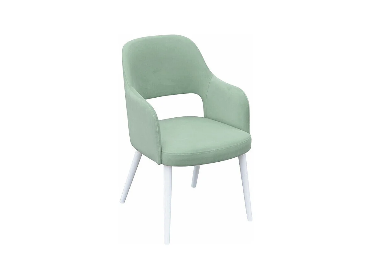 Silla Sparks 198, Blanco, 86x56x49cm, Tapiz, De madera