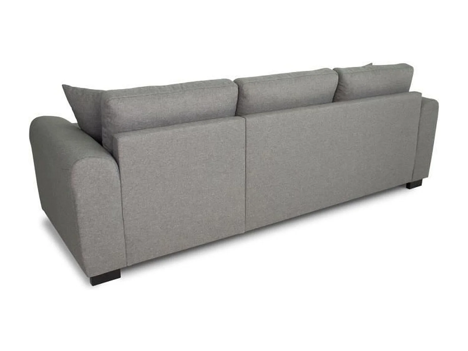 Canapé d'angle convertible réversible 4 places - gris clair - 244 x 151 x 90 -HAMILTON -Fabriqué en Ukraine