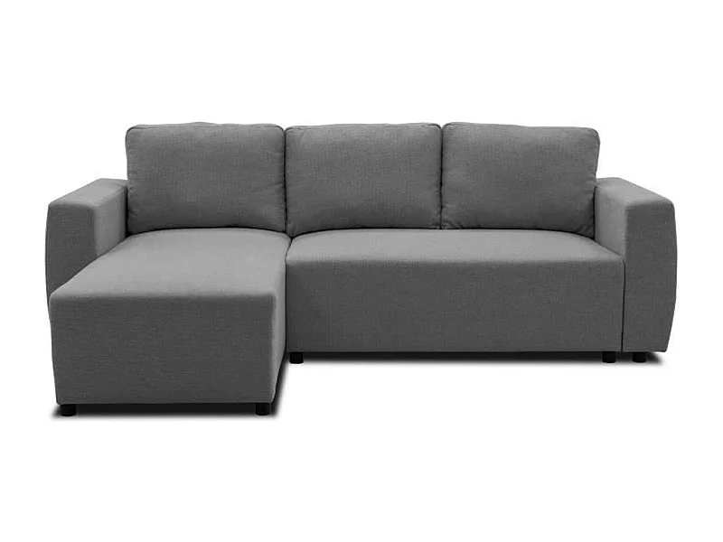 Canapé d'angle convertible réversible 3-4 places - PHARELL - anthracite - Coffre de rangement - 224 x 155 x 85 cm