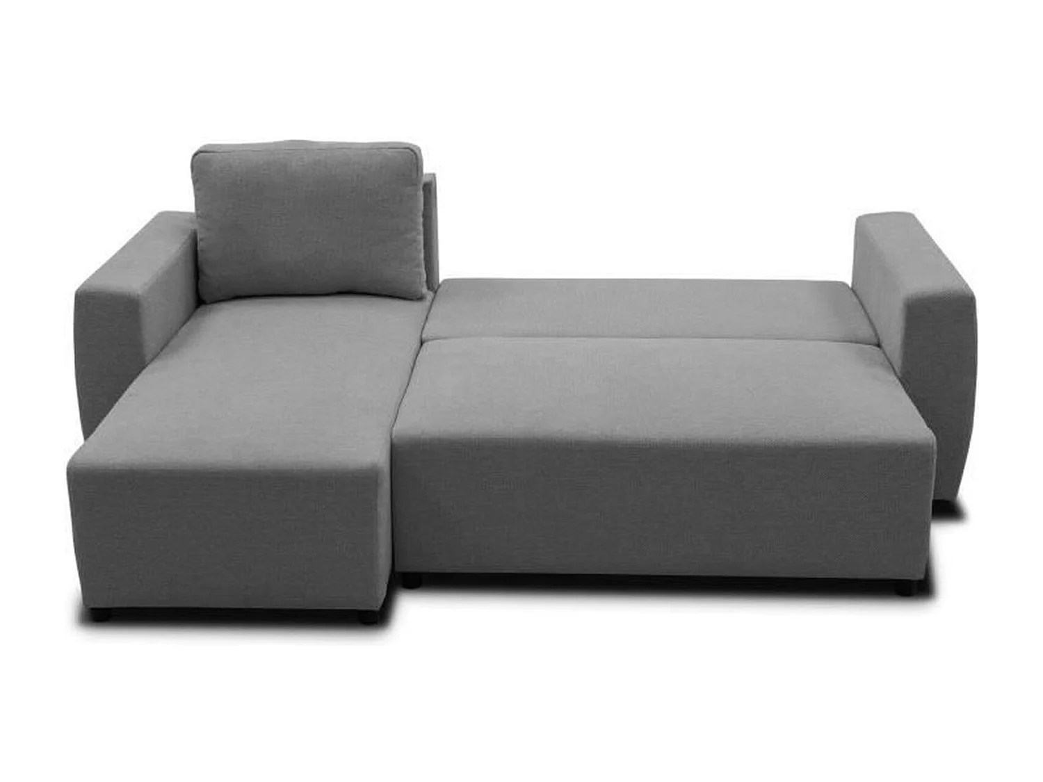 Canapé d'angle convertible réversible 3-4 places - PHARELL - anthracite - Coffre de rangement - 224 x 155 x 85 cm