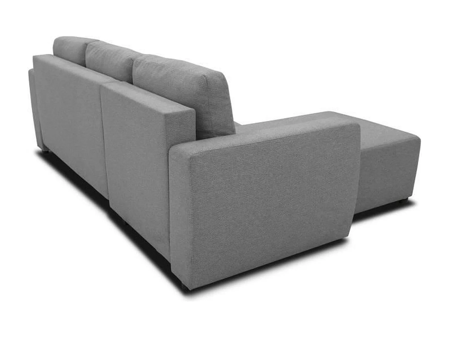 Canapé d'angle convertible réversible 3-4 places - PHARELL - anthracite - Coffre de rangement - 224 x 155 x 85 cm
