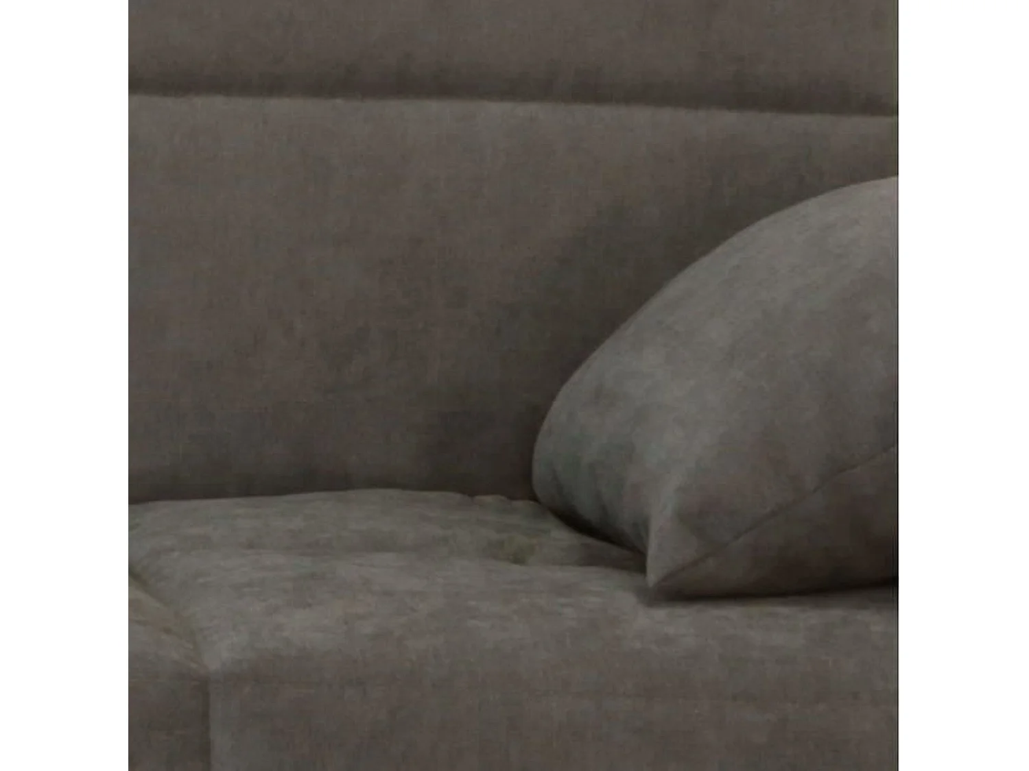 Canapé clic clac 3 places taupe avec matelas 17 cm MEGAN 223 x 96 x 103 cm