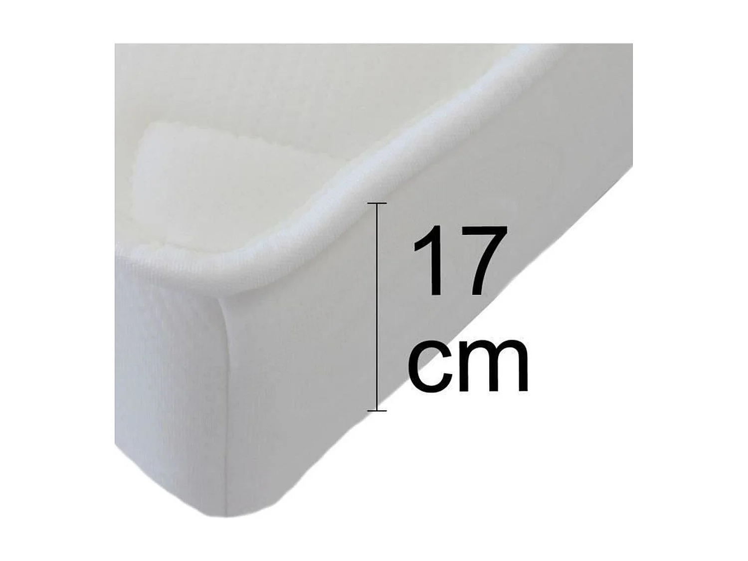 Canapé clic clac 3 places taupe avec matelas 17 cm MEGAN 223 x 96 x 103 cm