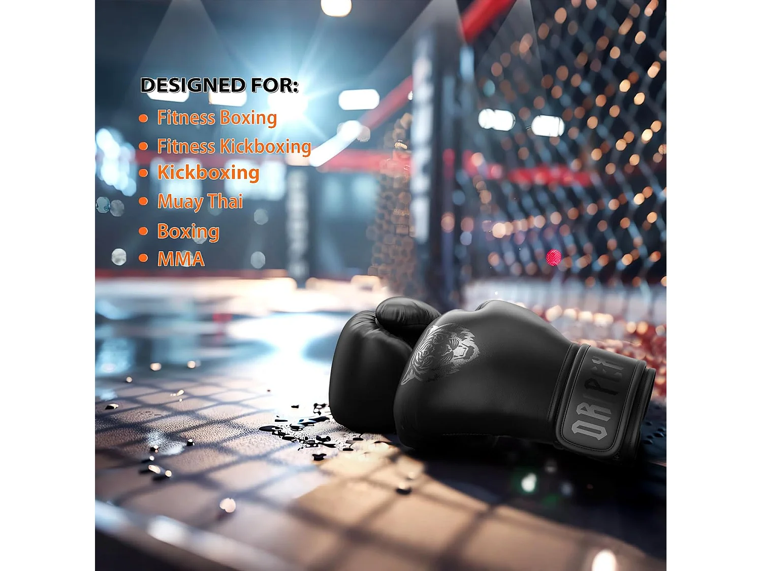 Dripex Gants de Boxe Gants dEntranement de Boxe PU Cuir Gants Sac de Frappe Homme Femme Boxing Gloves Professionnels pour Arts Mar