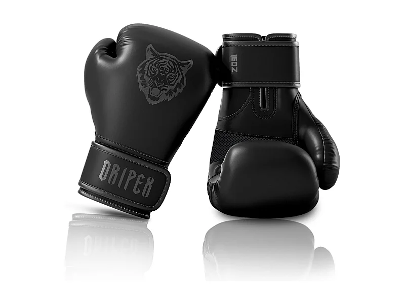 Dripex Gants de Boxe Gants dEntranement de Boxe PU Cuir Gants Sac de Frappe Homme Femme Boxing Gloves Professionnels pour Arts Mar