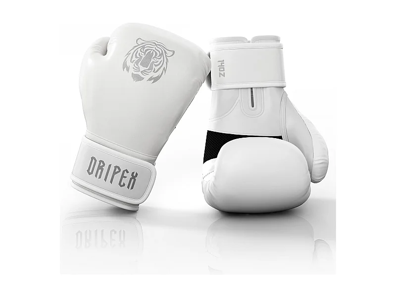 Dripex Gants de Boxe 14 oz Gants dEntranement de Boxe PU Cuir Gants Sac de Frappe Homme Femme Boxing Gloves Professionnels pour Ar