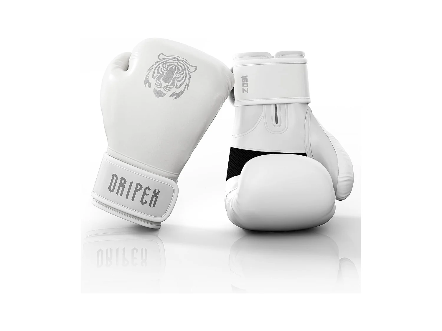 Dripex Gants de Boxe 16 oz Gants dEntranement de Boxe PU Cuir Gants Sac de Frappe Homme Femme Boxing Gloves Professionnels pour Ar