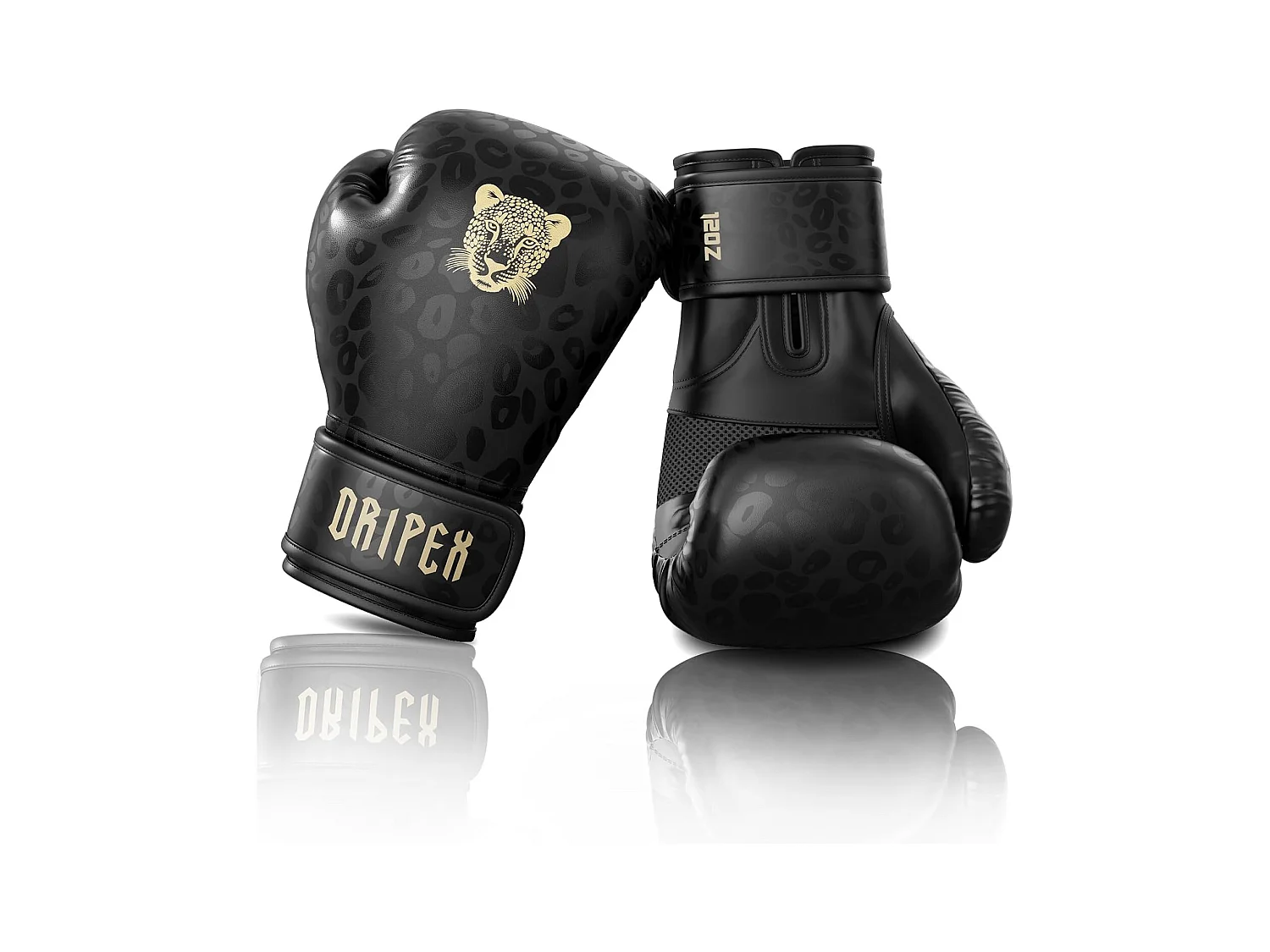 Dripex Gants de Boxe 12 oz Gants dEntranement de Boxe PU Cuir Gants Sac de Frappe Homme Femme Boxing Gloves Professionnels pour Ar