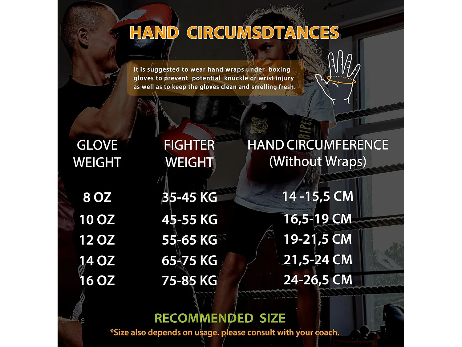 Dripex Gants de Boxe 8 oz Gants dEntranement de Boxe PU Cuir Gants Sac de Frappe Homme Femme Boxing Gloves Professionnels pour Art