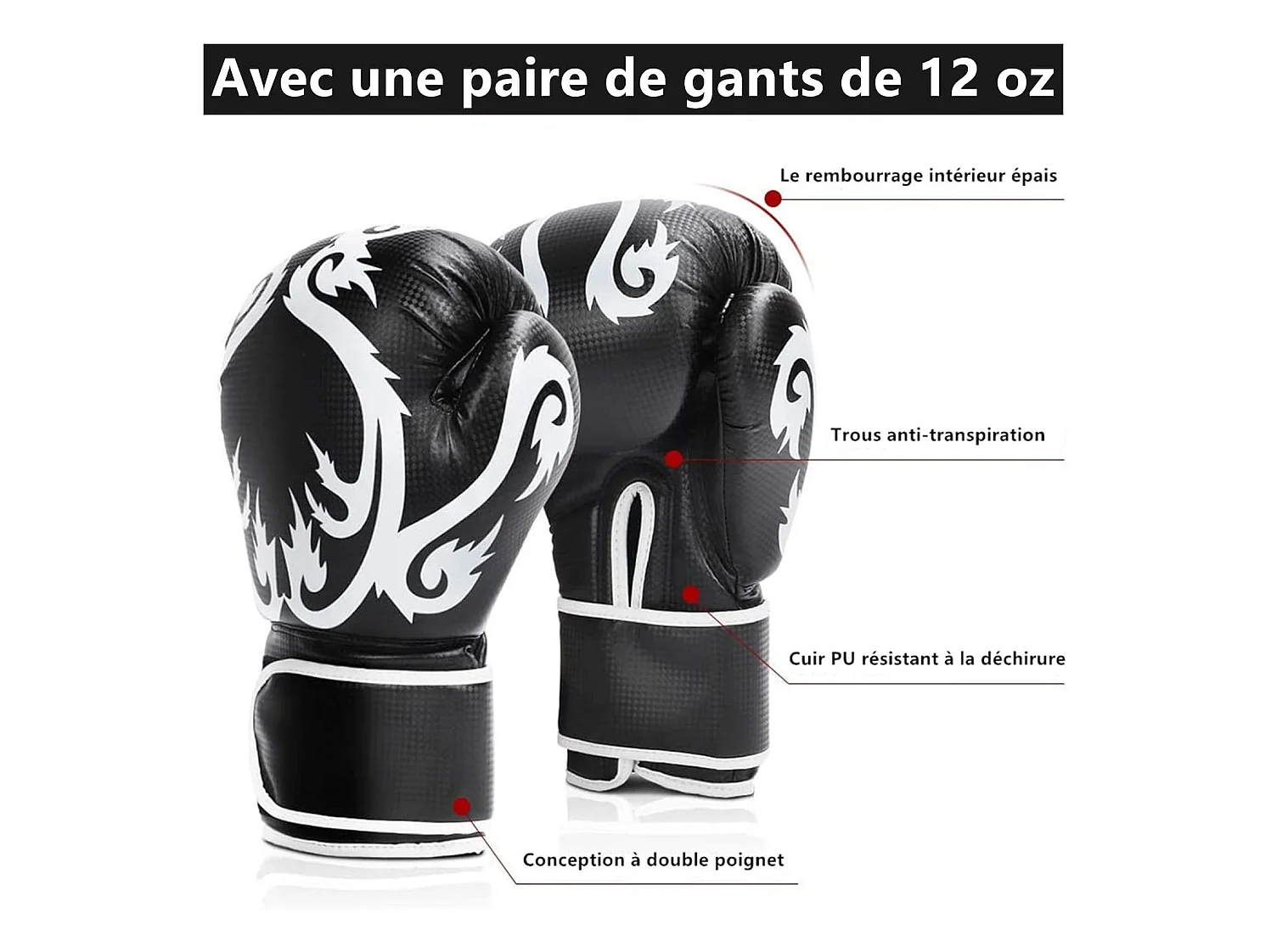Moziel Sac de Frappe sur Pied avec Gants Punching Bag Debout pour Adulte 175 cm Sac de Boxe Autoportant avec 12 VentousesNoir