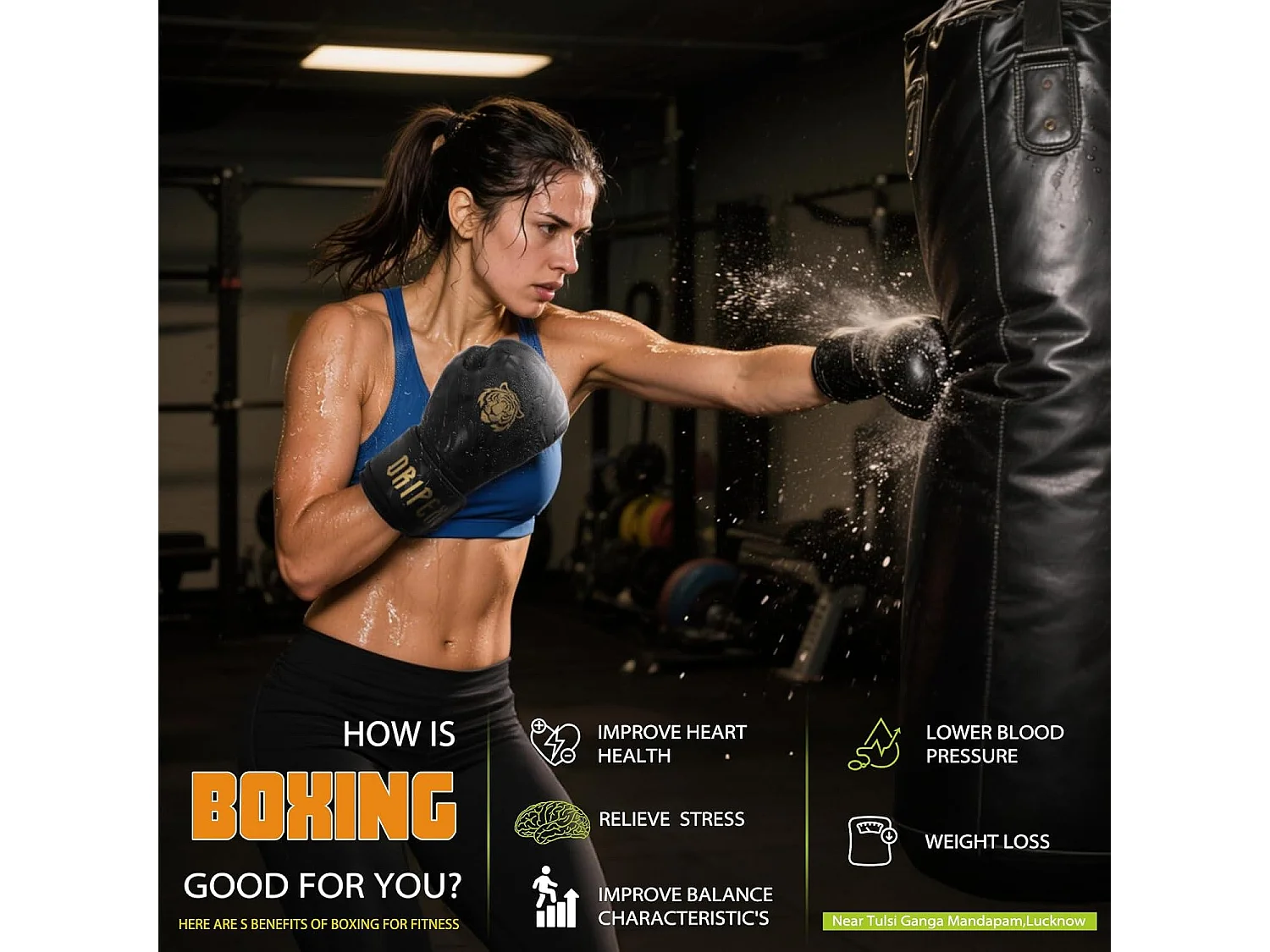 Dripex Gants de Boxe Gants dEntranement de Boxe PU Cuir Gants Sac de Frappe Homme Femme Boxing Gloves Professionnels pour Arts Mar