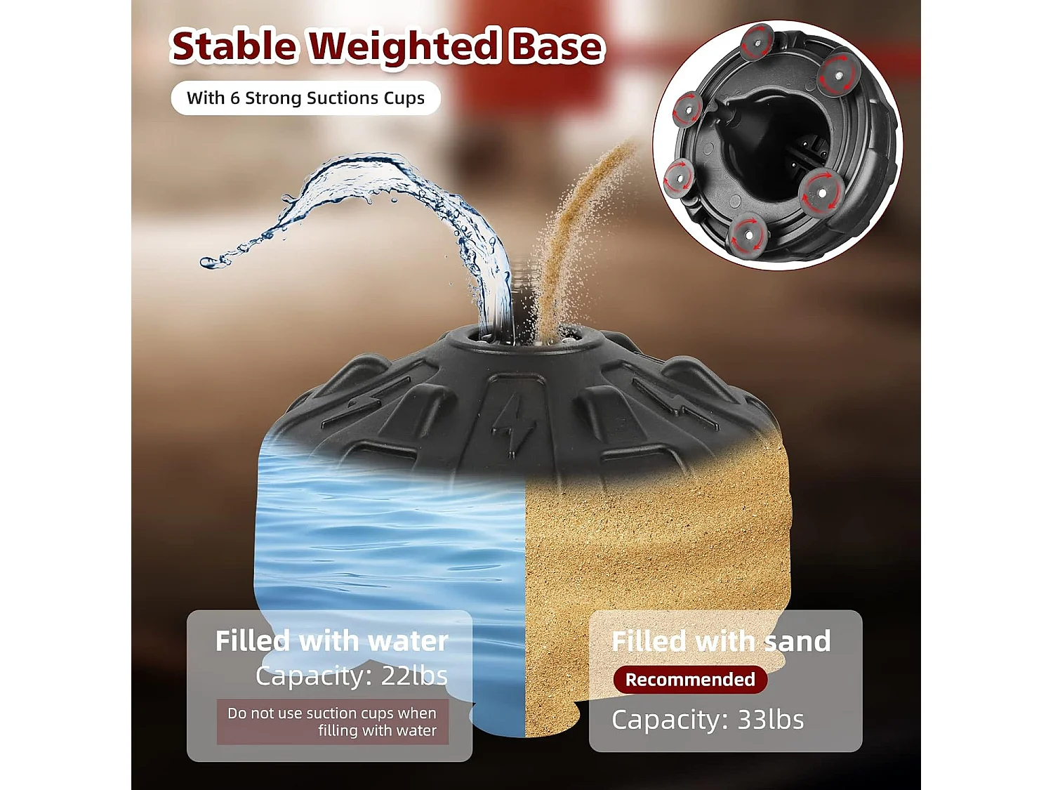 Dripex Punching Ball sur Pied avec Gants Enfant Sac de Frappe Boxe avec Base 6 Ventouses Hauteur Rglable 135-155 cm Noir