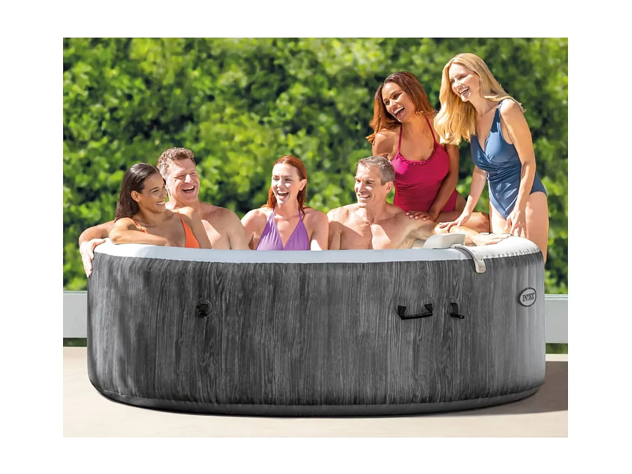 Opblaasbare Spa Intex Greywood Rond 6 Personen - 216 x 71 cm