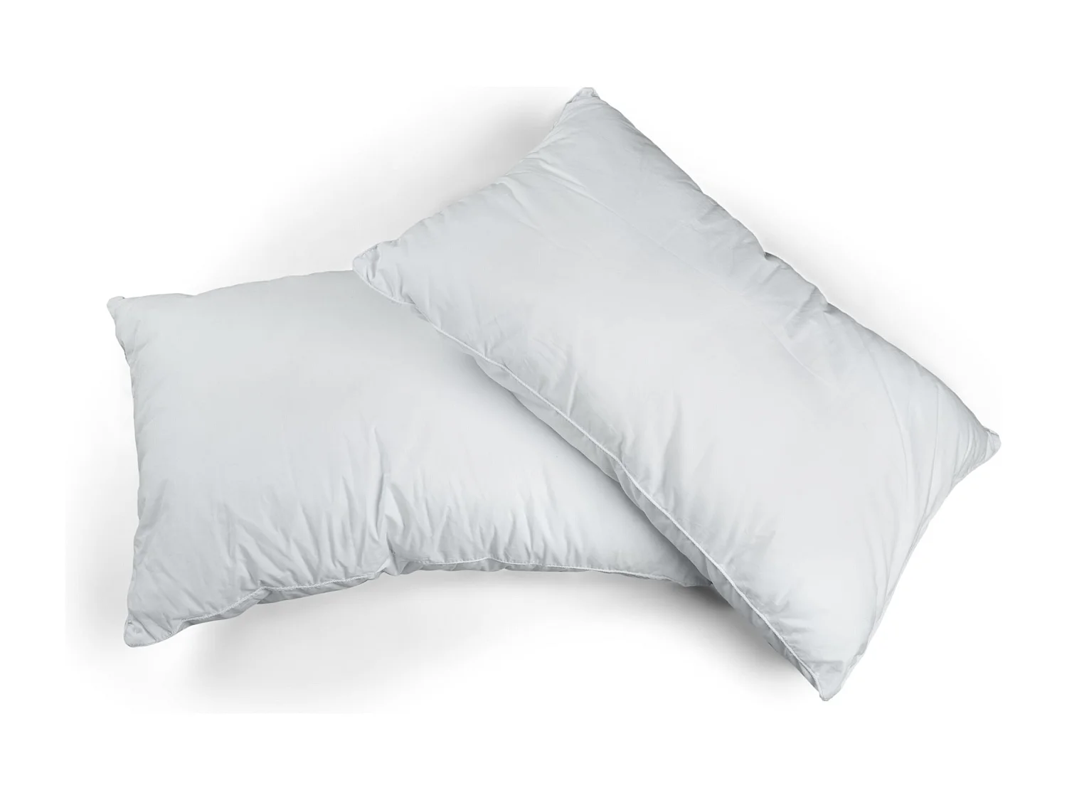 2 oreillers doux microfibres polyester moelleux réglable en hauteur 65 x 65 cm