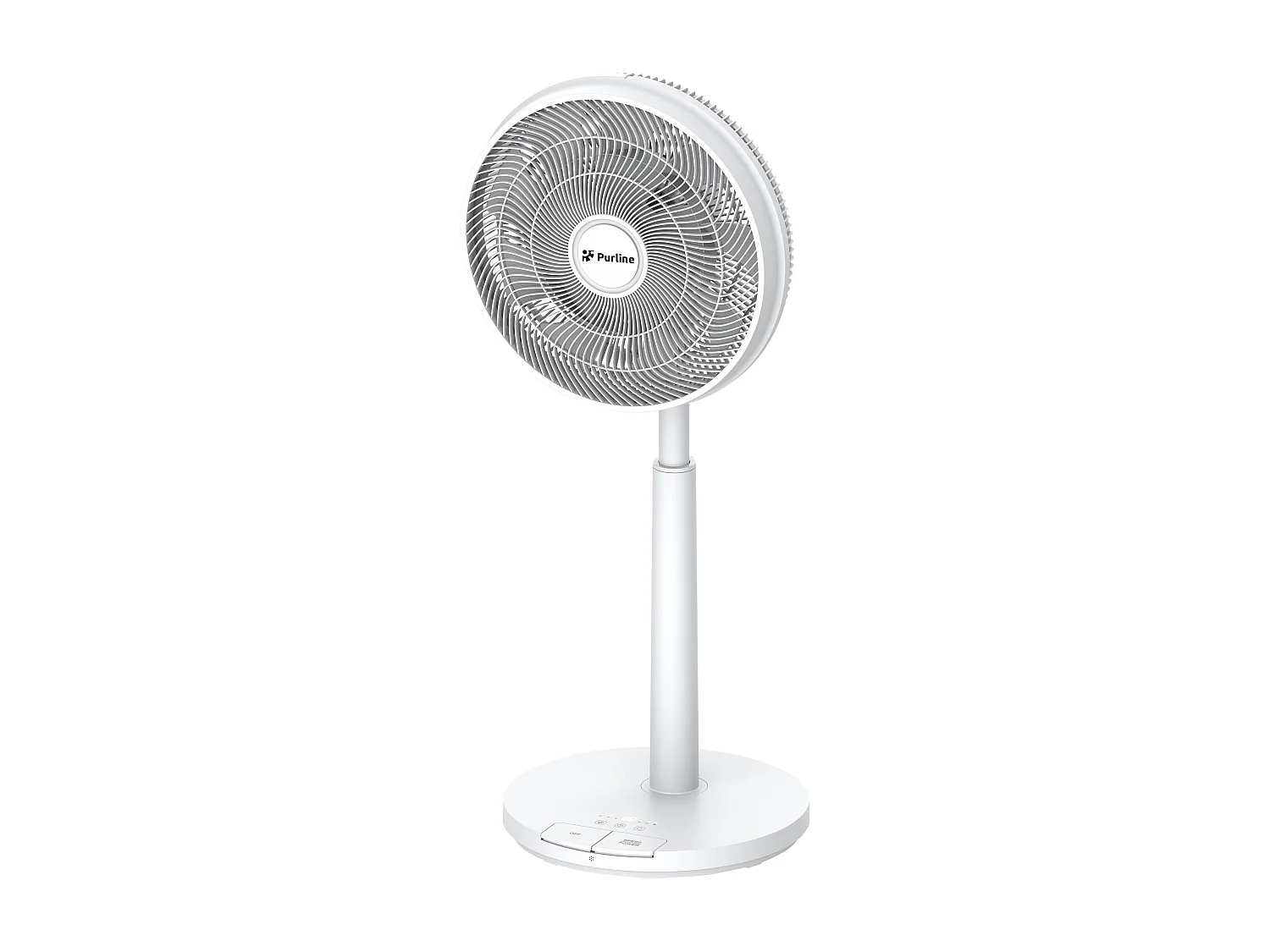 DC-vloerventilator met batterij en 9 bladen