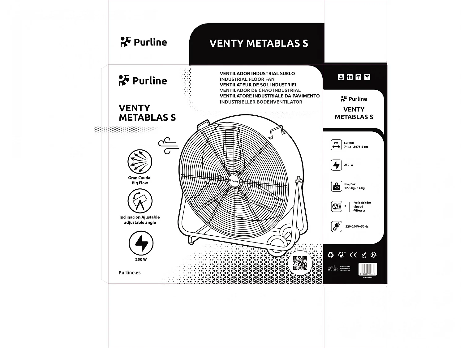 Ventilator VENTY METABLAST S