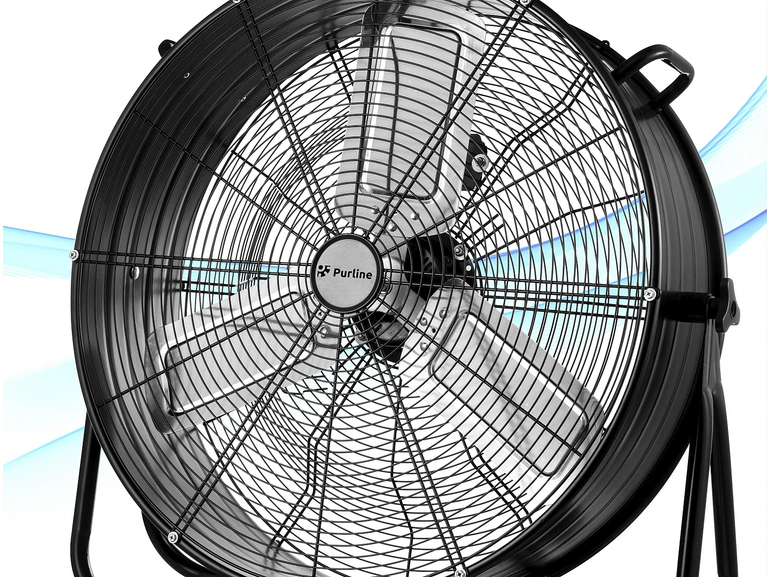 Ventilateur de sol industriel 250W avec pales en aluminium