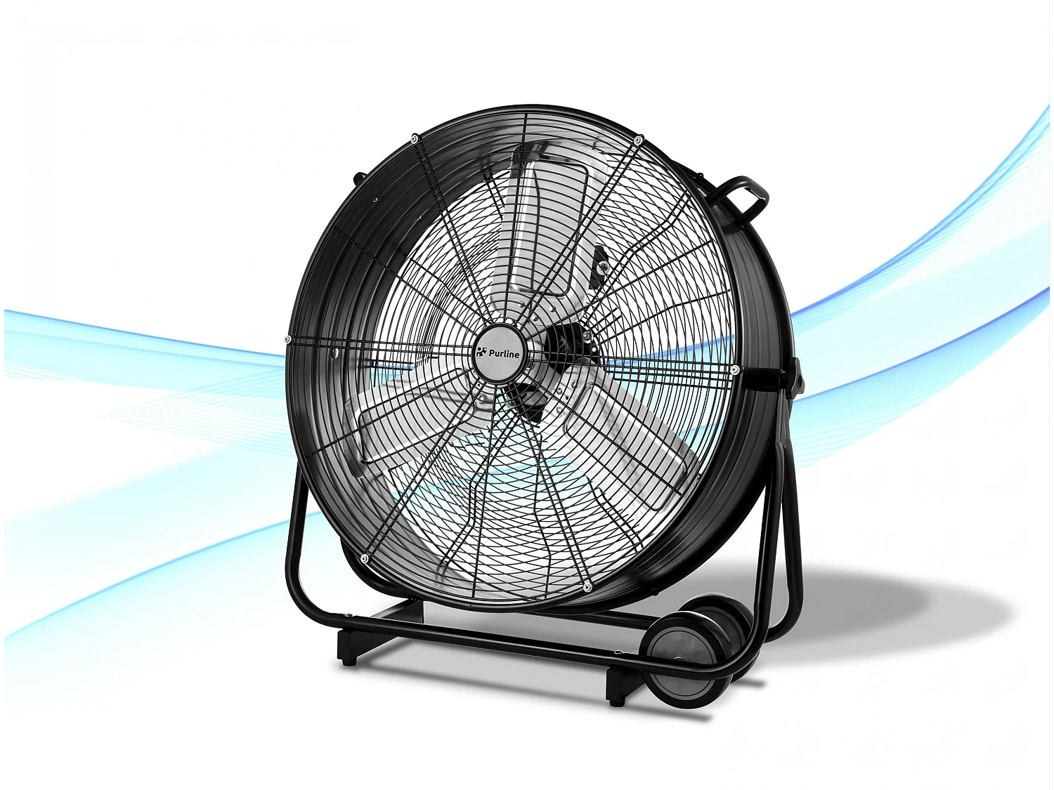 Industriële vloerventilator 250W met aluminium bladen