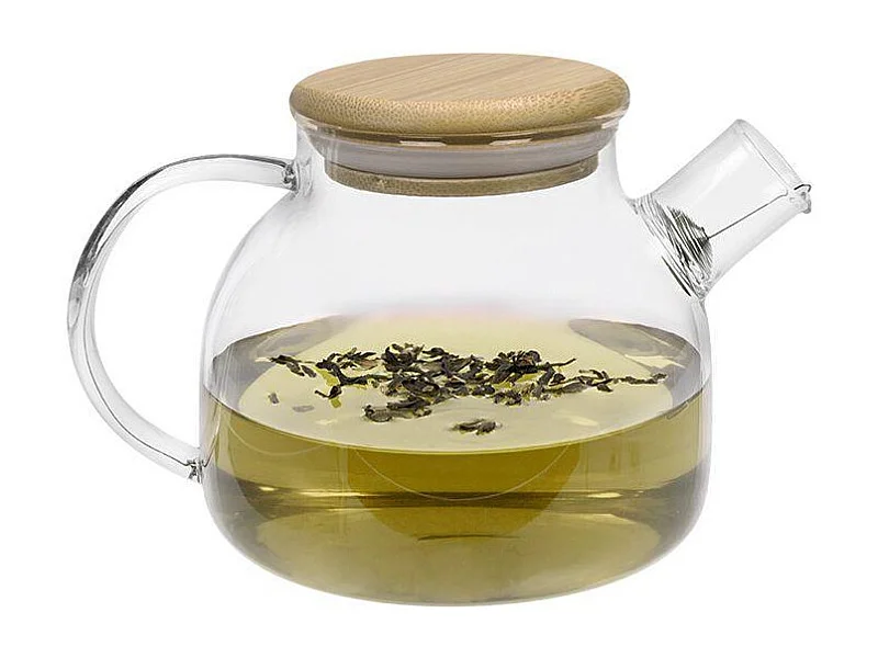 Théière en verre et bambou - 1 L