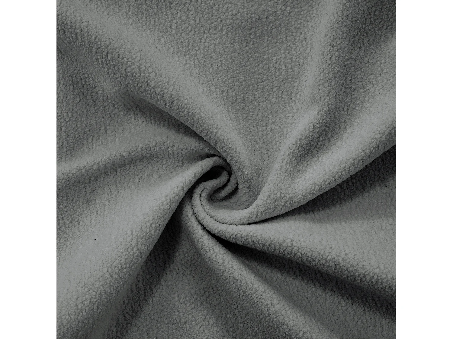 URBAN MEUBLE Canapé modulable 3 places en tissu chenille gris