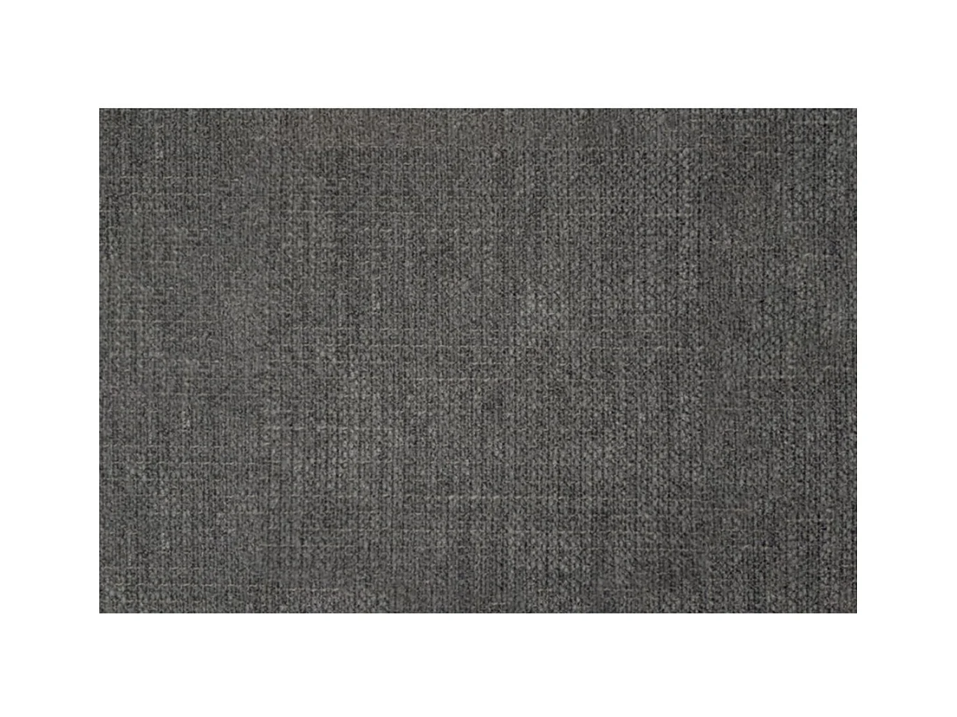 Lit 160x200cm avec tête de lit tapissier tissu et double sommier tapissier gris anthracite - Hauteur totale : 35cm