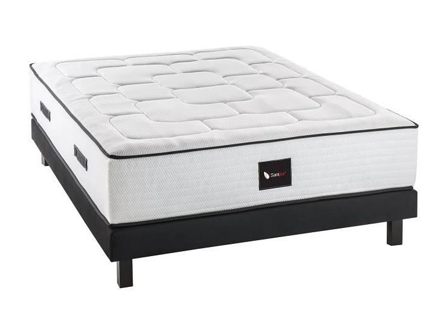 Conjunto somier + colchón madera maciza 160 x 200