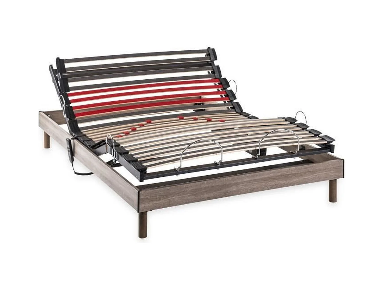 Ensemble relaxation électrique matelas + sommier - 140 x 200 cm - Mousse