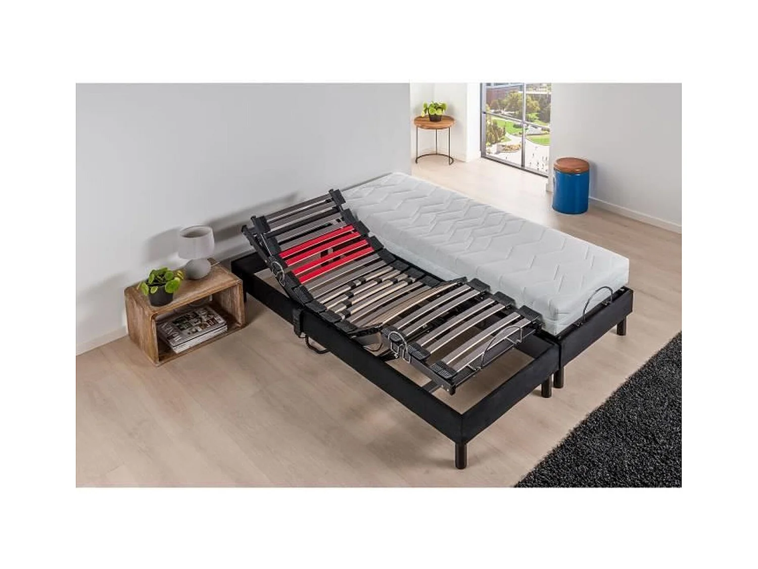 Matelas mousse 90 x 200 cm + Sommier