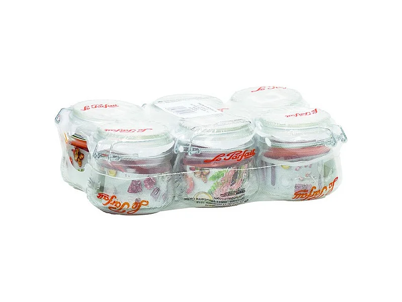 Lot 6 Bocaux Lp Super 250ml D.70mm