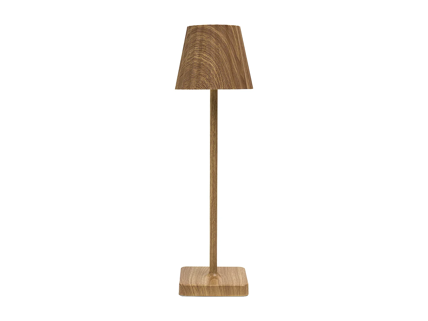Lampe De Table Rechargeable Usb Bois Clair Marron