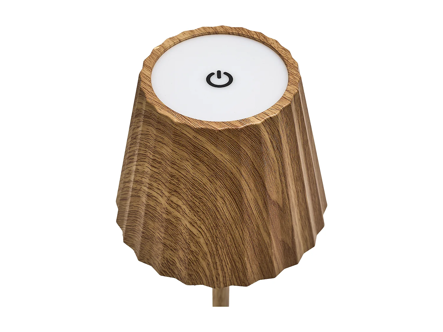 Lampe De Table Rechargeable Usb Bois Clair Marron